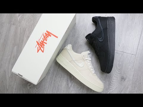 Stussy x Nike Air Force 1 Low Fossil