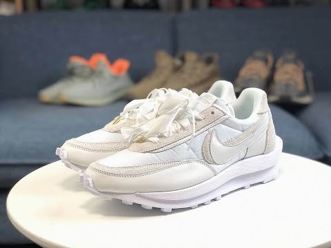 Sacai x Nike LDWaffle White Nylon 2020