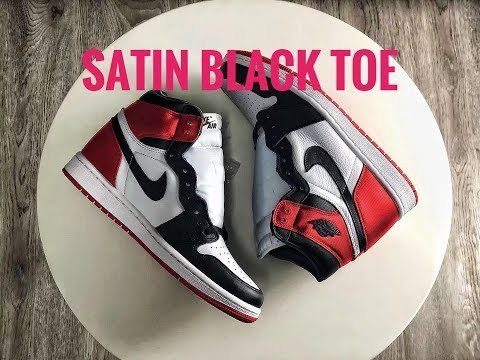 Air Jordan 1 Satin Black Toe 2019 ( A1)