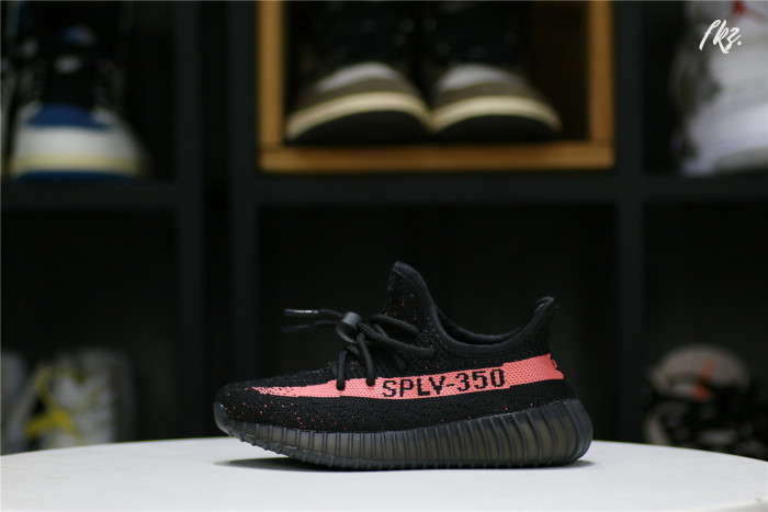 Yeezy 350 V2 Boost Core  Black Red Kid（A1）