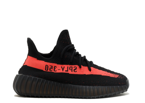 Yeezy 350 V2 Boost Core  Black Red Kid(Ln5 A1)