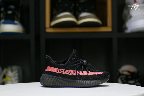 Yeezy 350 V2 Boost Core  Black Red Kid（A1）