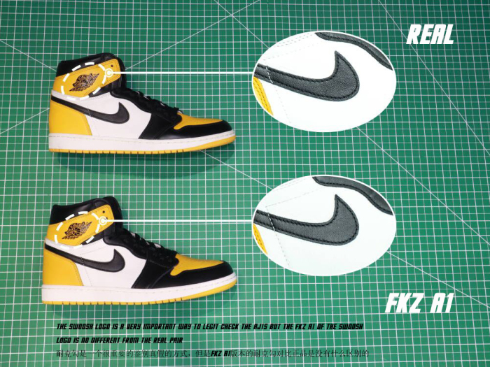 AIR JORDAN 1 RETRO HIGH OG Taxi/ 'YELLOW TOE'（A1）