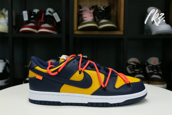 Off-White x Nike Dunk Low “Michigan” 2019 ( A1)