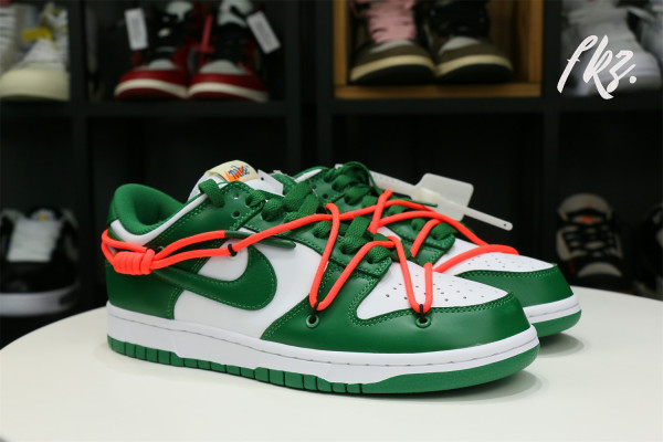 Off White X Nike SB Dunk Pine Green 2019 ( A1)