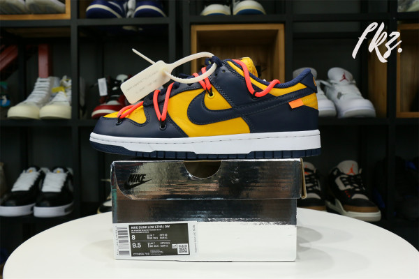 Off-White x Nike Dunk Low “Michigan” 2019 ( A1)