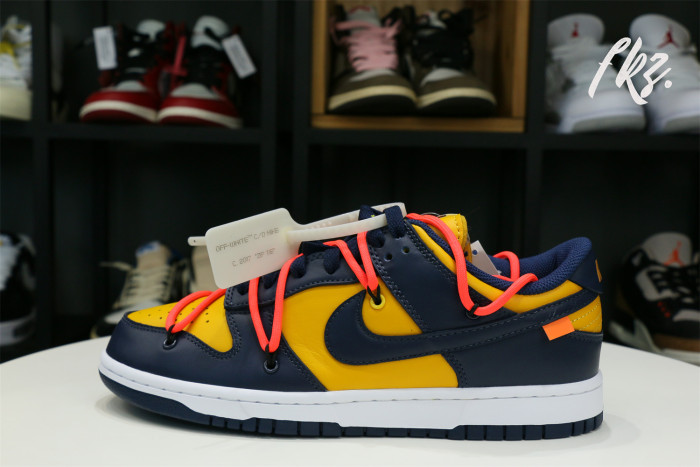 Off-White x Nike Dunk Low “Michigan” 2019 ( A1)