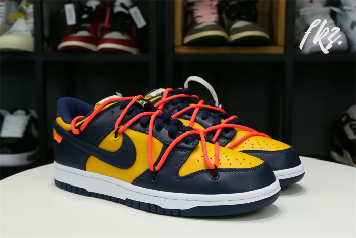 Off-White x Nike Dunk Low “Michigan” 2019 ( A1)