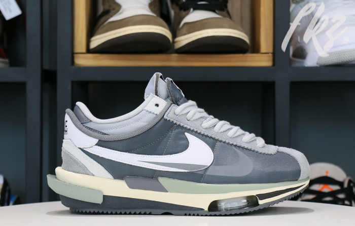 Sacai x Nike Cortez 4.0 White Gray 2022