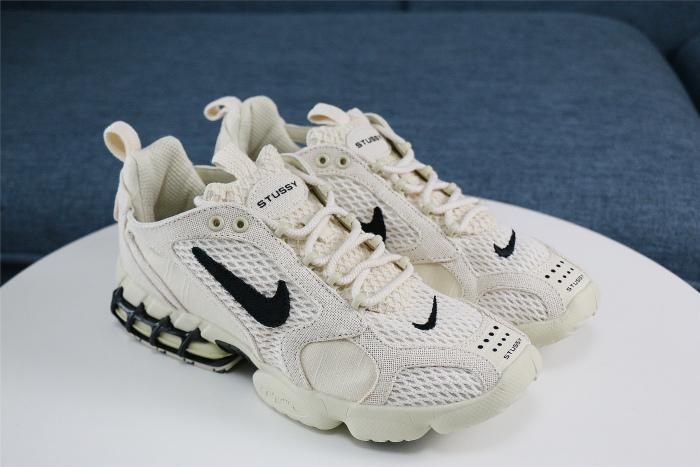 Stussy x Nike Air Zoom Spiridon Cage 2 Fossil Tan