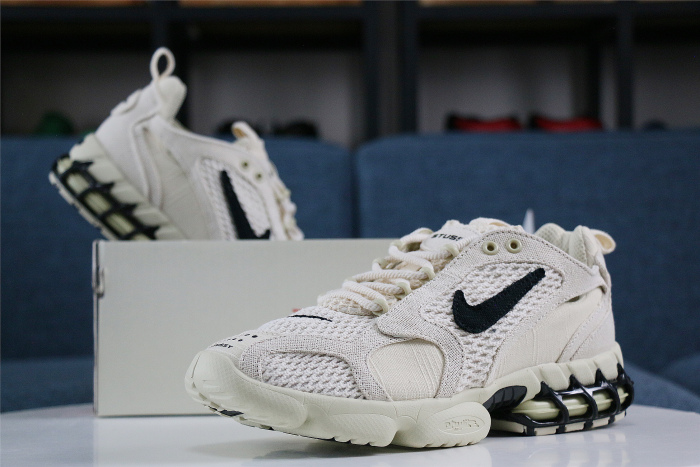 Stussy x Nike Air Zoom Spiridon Cage 2 Fossil Tan