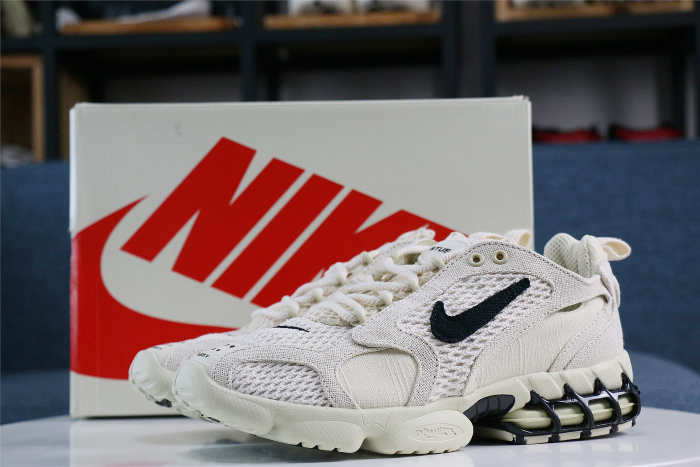 Stussy x Nike Air Zoom Spiridon Cage 2 Fossil Tan