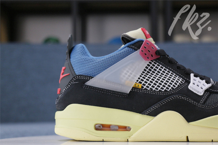 Union LA X Air Jordan 4 Retro Off Noir(GS)（A1）