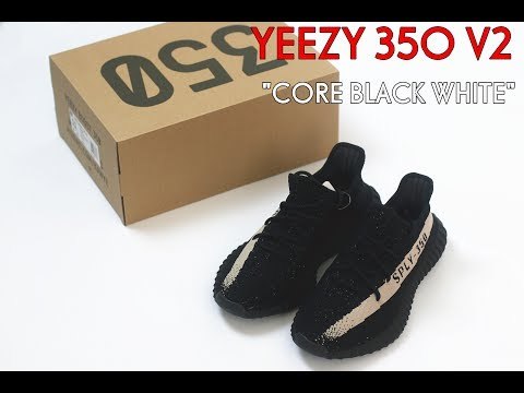 Adidas Yeezy 350 Boost V2 Core Black White 2016  ( A1)