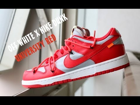 Off White X Nike SB Dunk University Red 2019 ( A1)