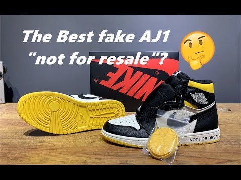Air Jordan 1 Retro “Not For Resale  Yellow 2018