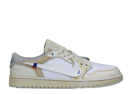 Custom Off White x Air Jordan 1 Low Aged White