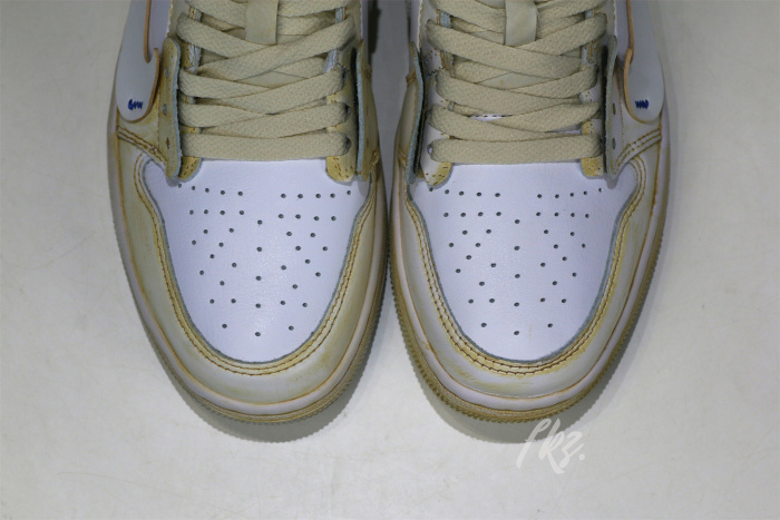 Custom Off White x Air Jordan 1 Low Aged White