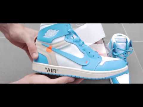 Off white X Air Jordan 1  UNC  NRG 2018 ( A1)