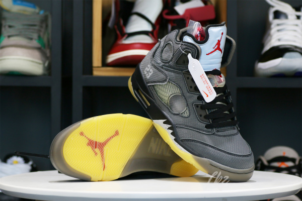 Off White x Air Jordan 5 Retro SP  Muslin （A1）