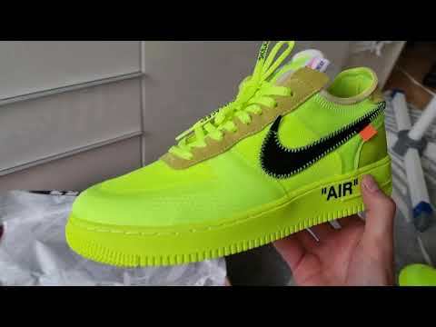 2018 Off White X Nike Air Force 1 Volt