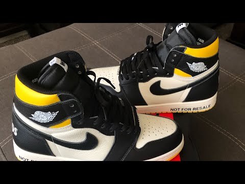 Air Jordan 1 Retro “Not For Resale  Yellow 2018