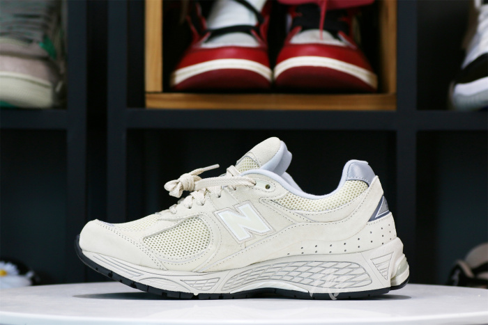 New Balance 2002R Bone Light Aluminum Sneakers