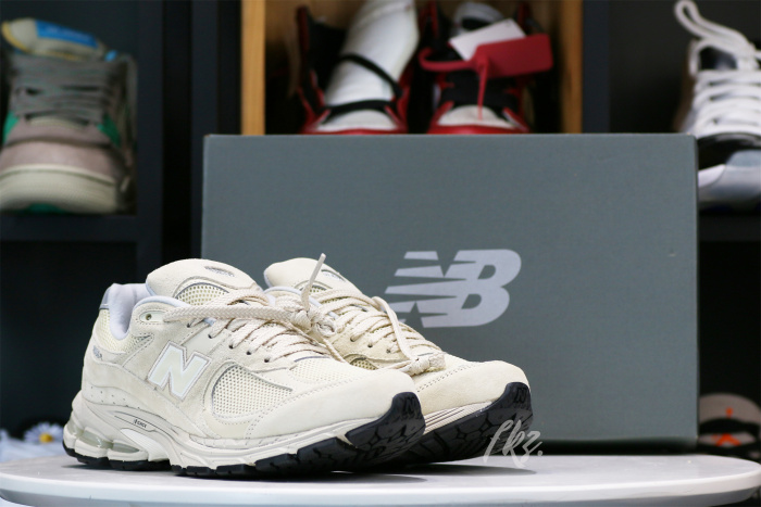 New Balance 2002R Bone Light Aluminum Sneakers