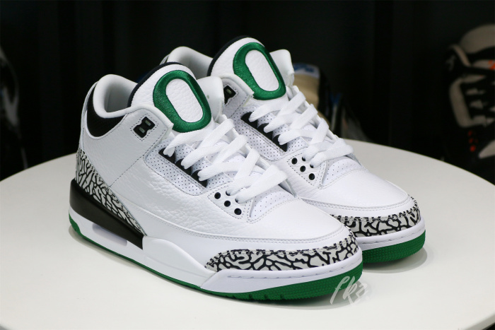 Air Jordan 3  Oregon Duck  Pit Crew White