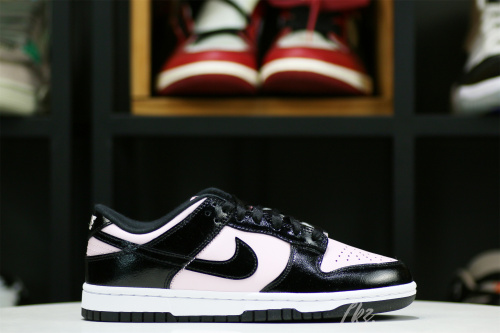 Nike Dunk Low Pink and Black Patent