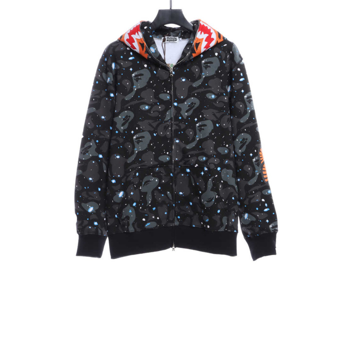BAPE Tiger Embroidered Stars Jacket Black