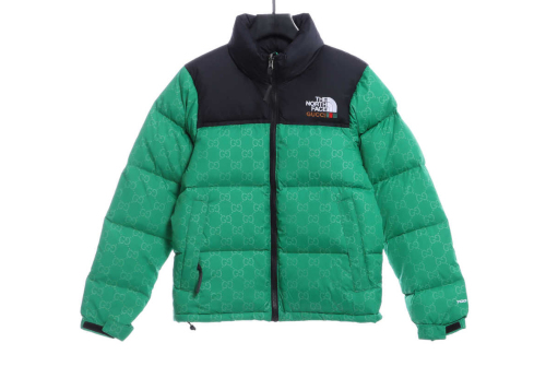 The North Face x Guc1 jacquard down jacket
