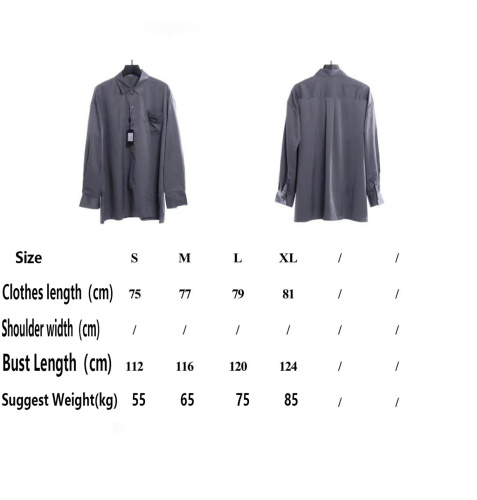 PrXda PRD 22 new chest triangle label long-sleeved shirt