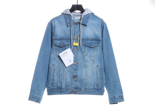 Cel1n - 22ss new fake two pieces hooded denim jacket