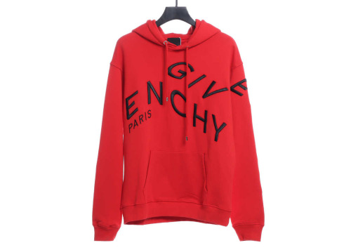 G1venchy embroidered large logo fleece hoodie