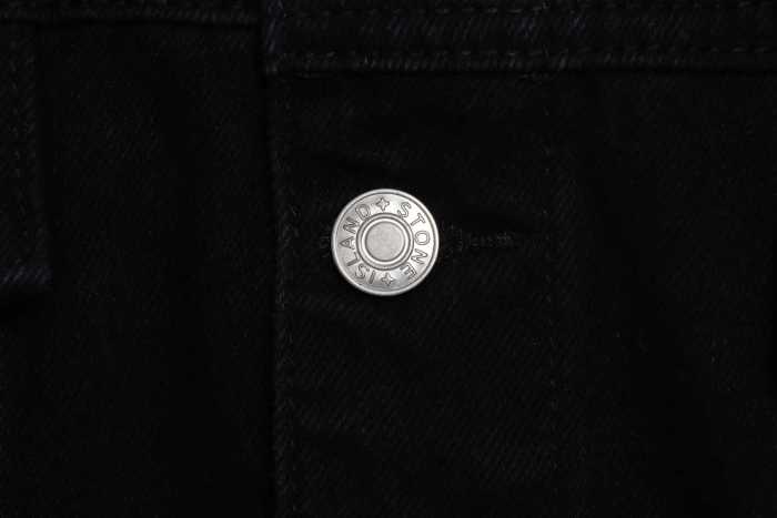 St0ne Island distressed armband denim jacket