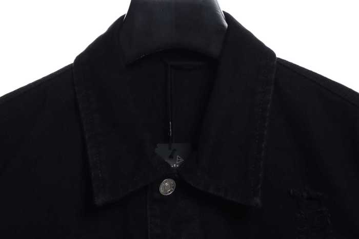 St0ne Island distressed armband denim jacket