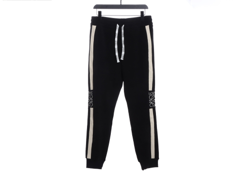 LOEVVE 22FW corduroy side logo letter embroidered sweatpants