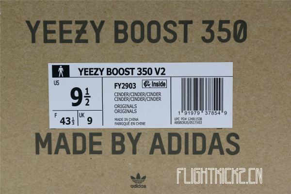 Copy 2020 Yeezy 350 V2  Cinder  None Reflective Stripe(Ln5 A1)