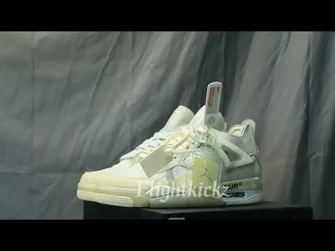Off White x Air Jordan 4 Sail 2020  ( A1)