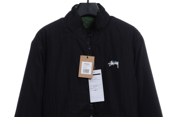 Stussy 22FW Black 8 Lamb Wool Reversible Jacket