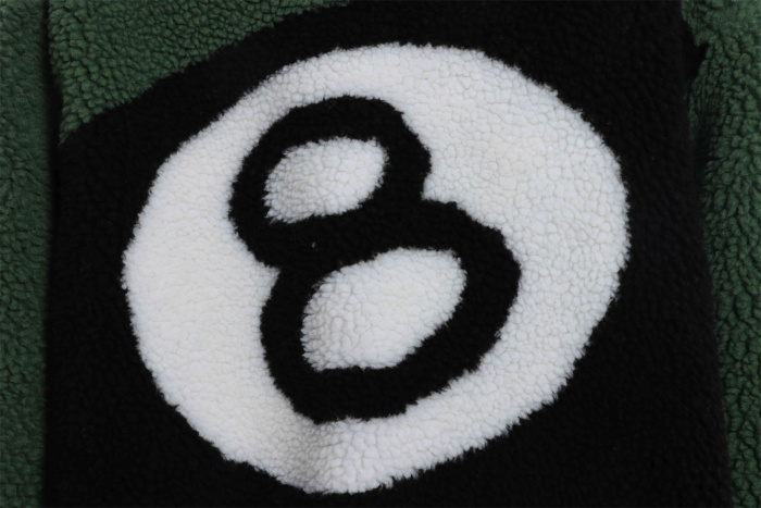 Stussy 22FW Black 8 Lamb Wool Reversible Jacket