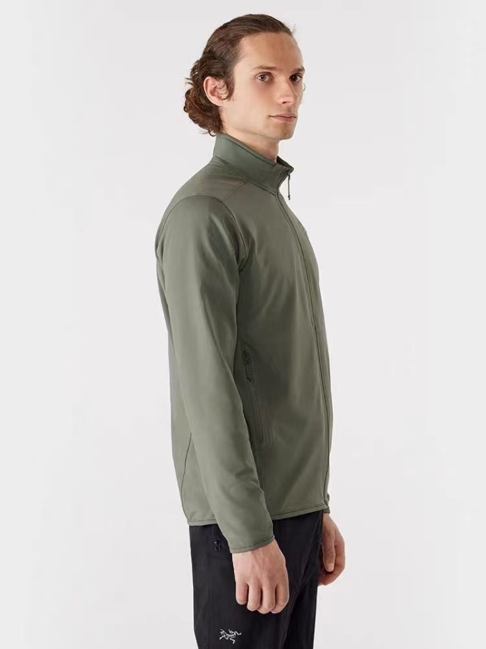 ARC'TERYX kyanite series lightweight softshell plus fleece stand collar bottoming jacket