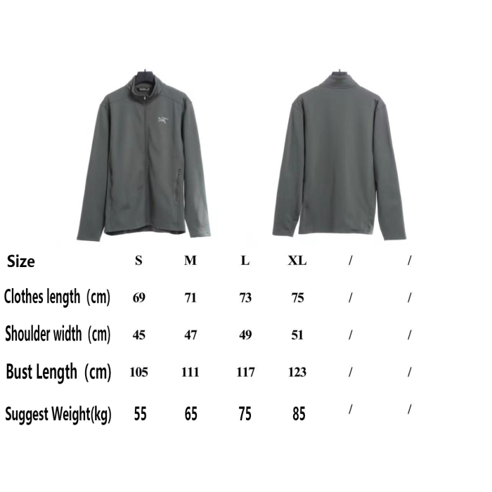 ARC'TERYX kyanite series lightweight softshell plus fleece stand collar bottoming jacket