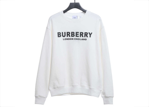 Burb3rry 22 autumn and winter latest classic logo printing crew neck sweater