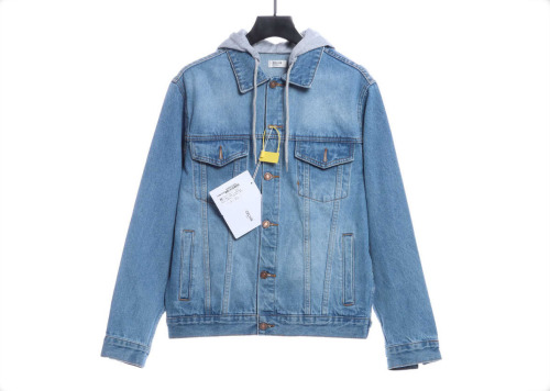 C3l1n • 22ss new fake two-piece hooded denim jacket