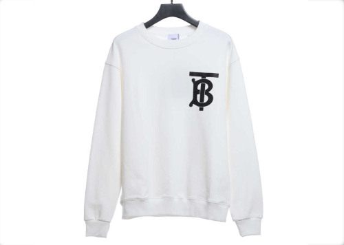 Burb3rry 22 autumn and winter latest TB logo print round neck sweater