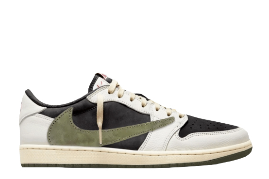 Travis Scott x Air Jordan 1 Low OG SP WMNS Olive （A1）