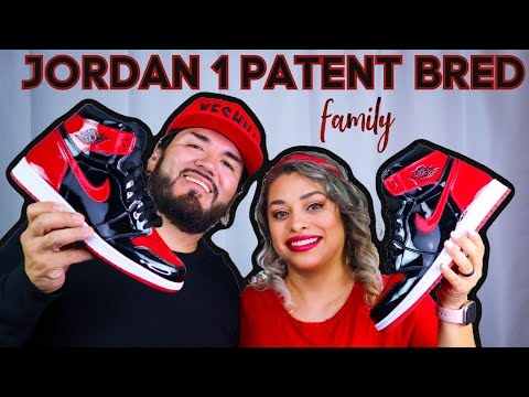Air Jordan 1 Retro High OG Patent Bred 2021 ( A1)