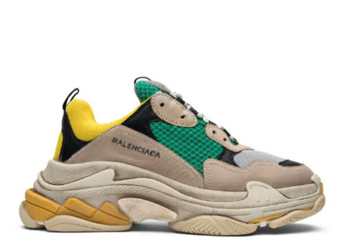Balenciag* Triple S Beige Green Yellow (2018 Reissue)